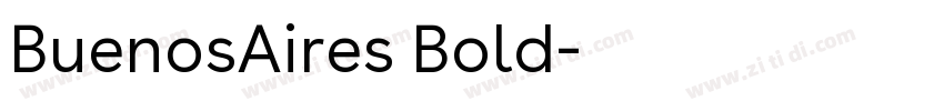 BuenosAires Bold字体转换